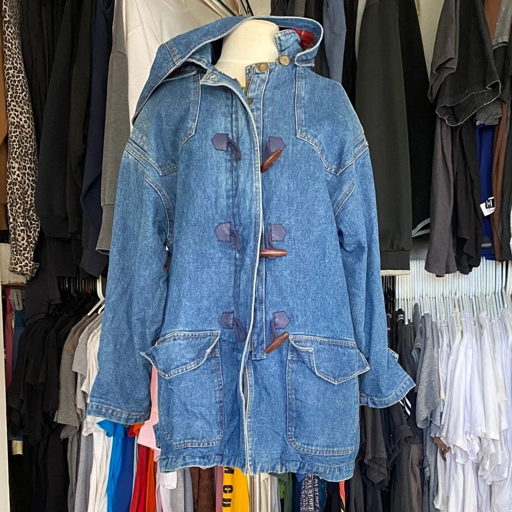 Vintage Denim toggle coat - Picture 6 of 11